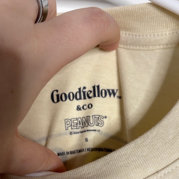 Goodfellow & Co Tan Snoopy Short Sleeve Tee - Picture 2 of 3
